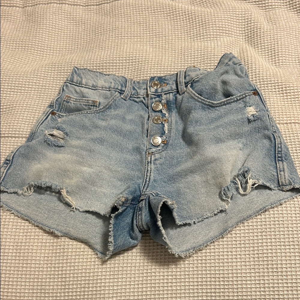 Zara Light Blue Jean Shorts kids